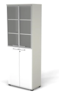 Модуль шкафа 6 ур., задняя стенка HDF (стекло в алюм. раме) 76H105.2023.1022